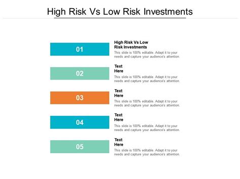 High Risk Vs Low Risk Investments Ppt Powerpoint Presentation File