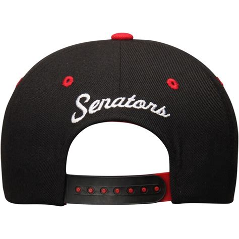 Youth Ottawa Senators Zephyr Blackred Z11 Snapback Adjustable Hat