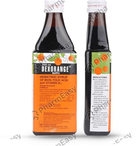 Dexorange Syrup 200ml Uses Side Effects Price And Dosage Pharmeasy