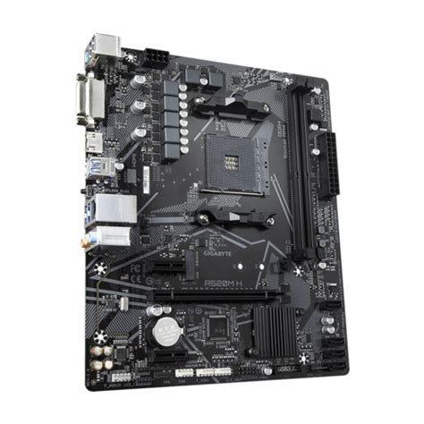 Placa Mãe Gigabyte A520m H Chipset A520 Amd Am4 Matx Ddr4