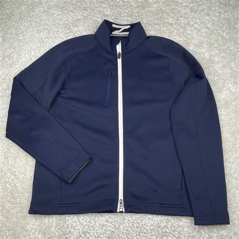 Zero Restriction Jacket Mens Medium Blue Performance Tour Series Shirt