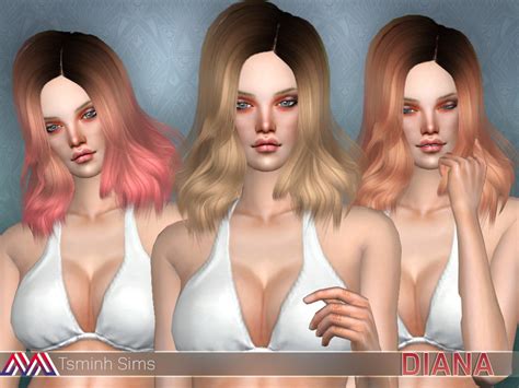 The Sims Resource Diana Hair