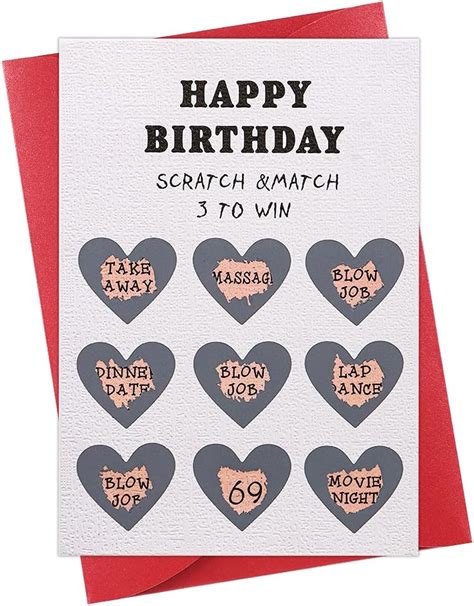 Whatsign Happy Birthday Card 4x6 Funny Birthday Scratch Off Cardnaughty Rude Birthday