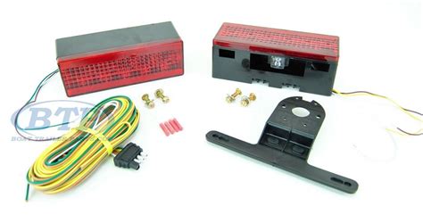 LED Submersible Boat Trailer Light Kit Low Profile