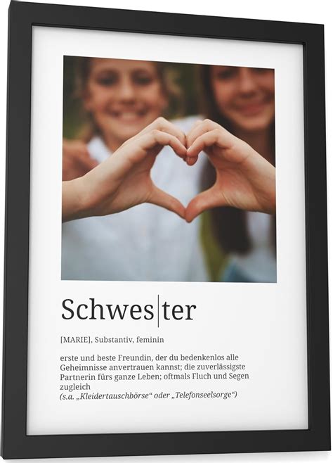 Amazon De Papierschmiede Personalisierte Geschenke Schwester