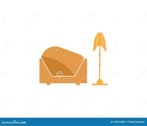 Vector Del Logotipo Del Icono De Los Muebles Ilustración del Vector