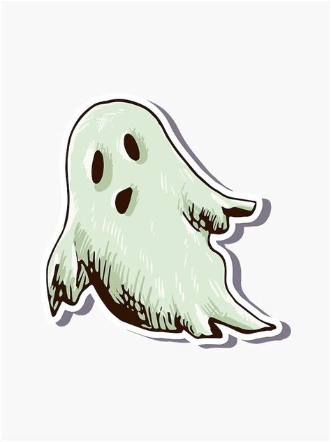 Ghost Sticker By Itsbonnyhere Vinyl Sticker Ghost Prints