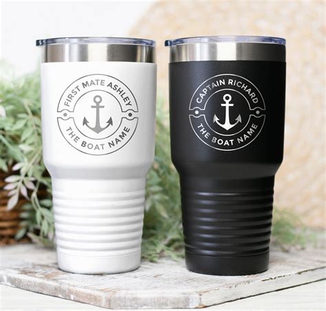 Personalized Boat Captain Tumbler Boat T Boat Accessories Etsy