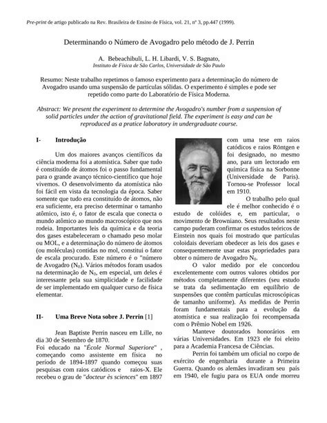 Pdf Experimento De Jean Perrin Pdf Fileeste N Mero O N Mero De