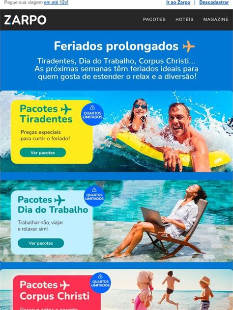 Zarpo Viagens Programe Sua Viagem Nos Feriados Os Melhores Pacotes