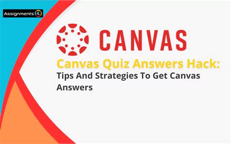 Canvas Quiz Answers Hack A Complete Guide