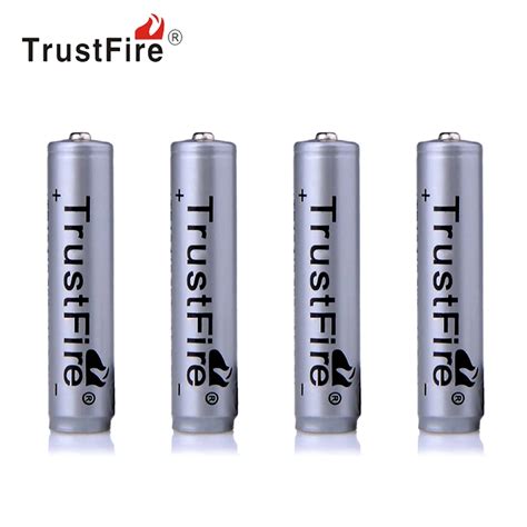 Pcs Trustfire V Li Ion Rechargeable Battery Mah Real