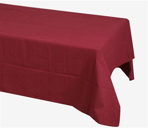 Buy Red Solid Cotton Table Cloth for Dining Table and Center Table at ...