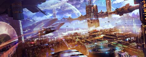 Sci Fi City Wallpaper 4K