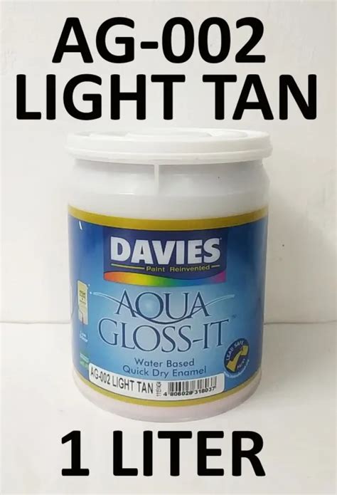 DAVIES PAINT AG 002 LIGHT TAN 1 LITER AQUA GLOSS IT