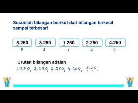 Cara Mudah Mengurutkan Bilangan Dari Terkecil Sampai Terbesar