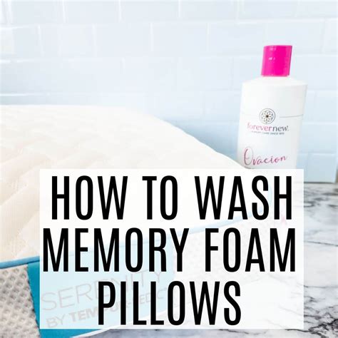 How To Wash Memory Foam Pillows - Frugally Blonde