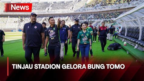 Menpora Dan Wamenparekraf Angela Tinjau Kesiapan Stadion Gelora Bung