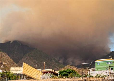 El Incendio En La Isla Espa Ola De Tenerife Supera Ya Las Hect Reas