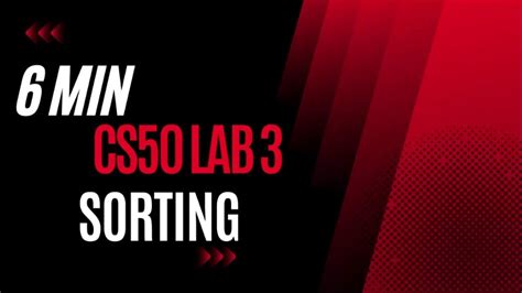 Cs50 Cs50 2022 Cs50 2023 Cs50x Lab 3 Sorting Youtube