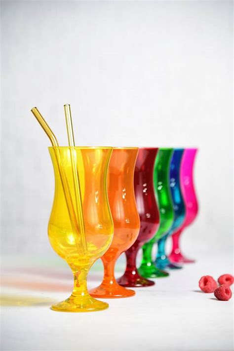 Szklanki Na N Ce Glasmark Rainbow Kieliszki Koktajlowe Kolorowe Ml