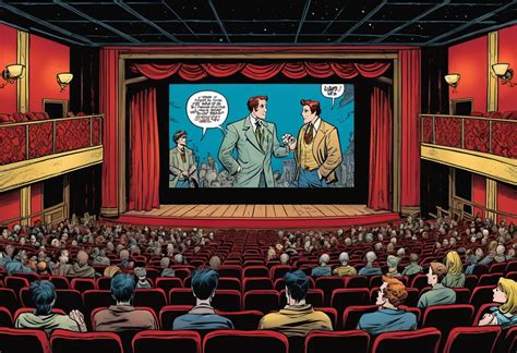 theater intermission  big screen stable diffusion