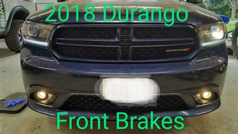 2018 Dodge Durango Front Brake Pad Replacement EASY YouTube