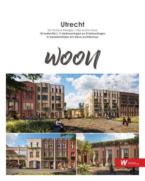 Woon Magazine Utrecht De Groene Steegjes Fase Vrije Sector Koop By