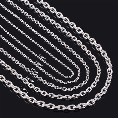 Width 1 6mm 2mm 2 4mm 3mm 4mm 5mm Stainless Steel Rolo Chain High