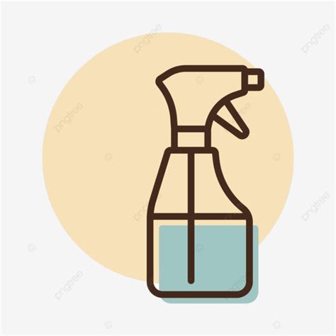 Cleaning Spray Bottle Vector Icon Soap Detergent Disinfect Vector Soap Detergent Disinfect