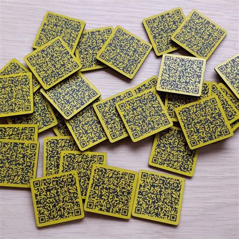 Mm Square Qr Code Custom Laser Engraved Tag Suiteable For Clothes