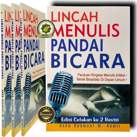 Jual Buku LINCAH MENULIS PANDAI BICARA Panduan Ringkas Menulis Artikel