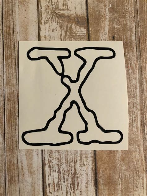 The X-files Logo Decal Xfiles Mulder Scully Doggett | Etsy