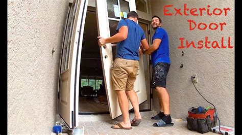 Exterior Door Installation On Concrete Slab Youtube