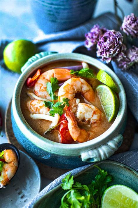 Easy Thai Creamy Tom Yum Soup With Shrimp Tom Yum Goong Simply Suwanee