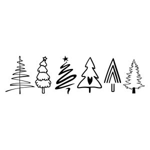 Merry Christmas Trees Svg Christmas Tree Svg Bundle Premiumsvg