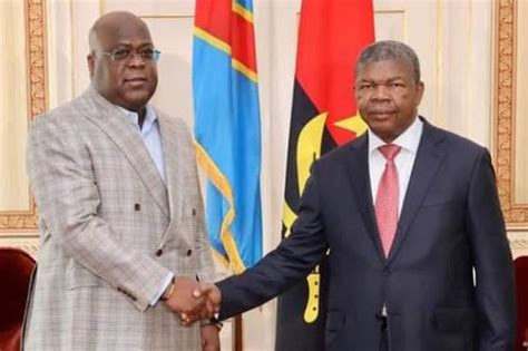 Félix Tshisekedi et João Lourenço discutent du cantonnement des