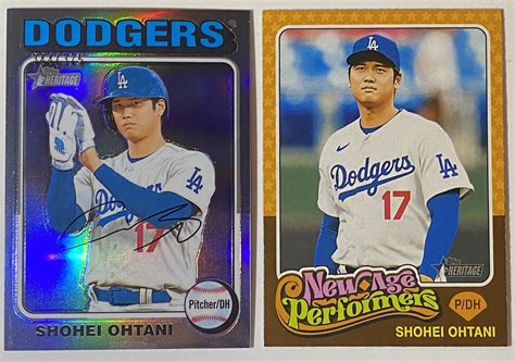 Shohei Ohtani Topps Heritage Chrome Silver Refractor