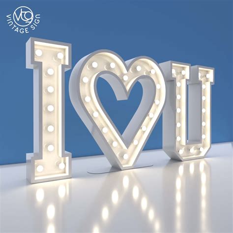 LED Love Letters White Wedding Decor Marquee Letter Sign - China Wedding Decor Letters and ...