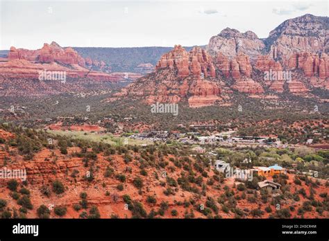 Views of the red rocks of Sedona, as seen from the Airport Loop hiking ...