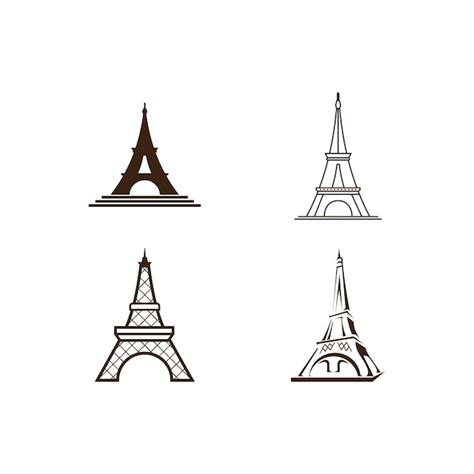 Premium Vector Eiffel Tower Vector Icon