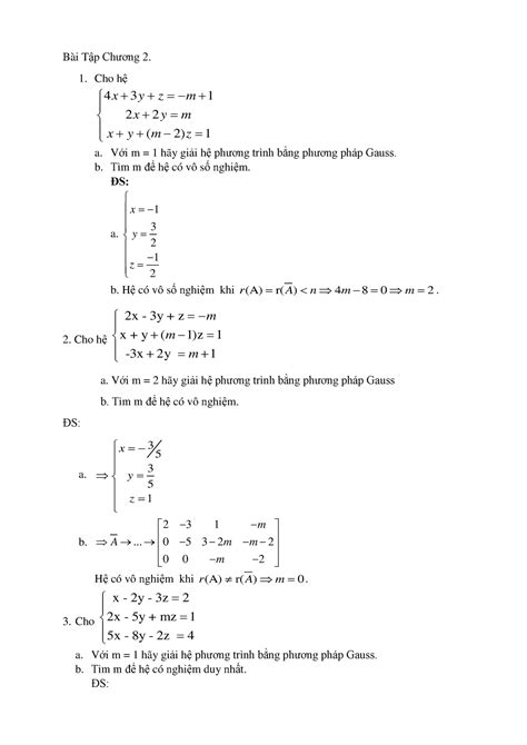 Bài Tập Chương 2 Đstt Documment Bài Tập Chương 2 Cho Hệ 4 3 1 2 2 2 1 X Y Z M X Y M X Y