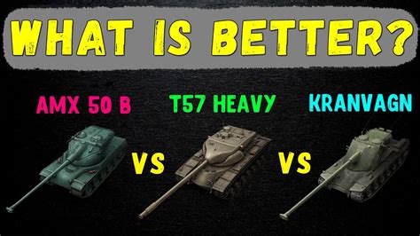 Amx B Vs T Heavy Vs Kranvagn Wot Youtube