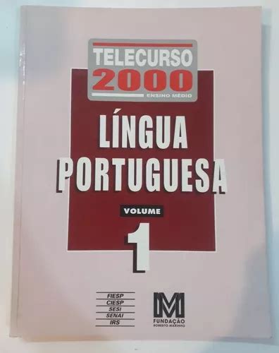 Livro Apostila Telecurso 2000 Ensino Médio Português Volume 1 Mercadolivre