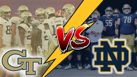 Georgia Tech Vs Notre Dame Game Stream YouTube