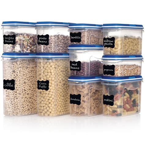 Shazo Food Storage Containers 20 Piece Set 10 Container Set Airtight Dry Ebay