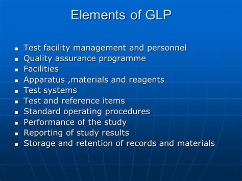 Good Laboratory Practice Glp Ppt Download