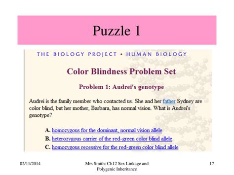 PPT Chapter Sex Linkage And Polygenic Inheritance PowerPoint Presentation ID