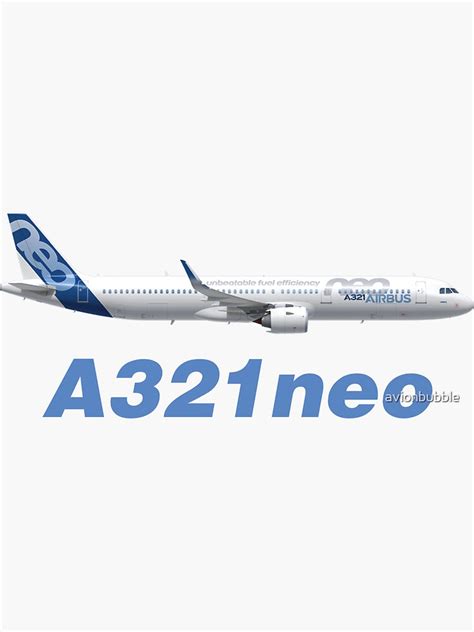 Airbus A321neo Sticker For Sale By Avionbubble Redbubble