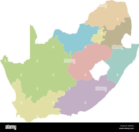 Mapa De Divisiones Administrativas De Frica Fotos Und Bildmaterial